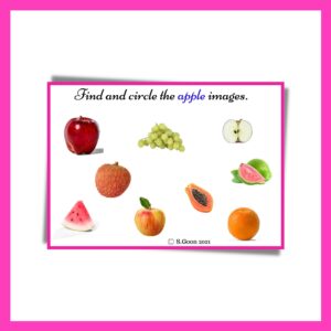 fruits and vegetables identification worksheet disha