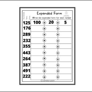 Place Value Expanded Form